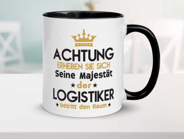 Seine Majestät Logistiker | Beruf Logistik Farbige Tasse - Kaffeetasse / Geschenk / Familie