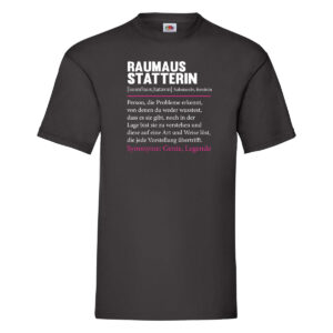 Raumausstatterin | Wohn Ausstatterin | Beruf | Humor T-Shirt Schwarz