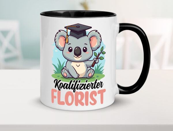 Koalifizierter Florist | Blumen Verkäufer Farbige Tasse - Kaffeetasse / Geschenk / Familie