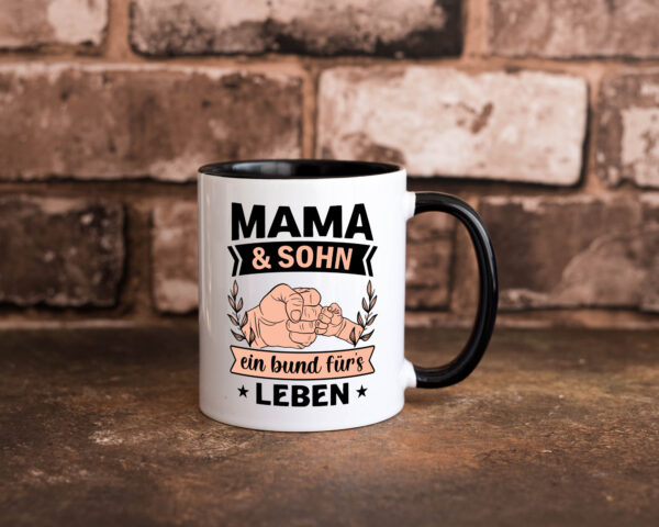 Mama und sohn ein bund fürs leben | Muttertag Farbige Tasse - Kaffeetasse / Geschenk / Familie