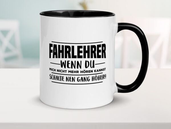 Fahrlehrer | Beruf Tasse | Fahrschule | Fahrschüler Farbige Tasse - Kaffeetasse / Geschenk / Familie