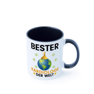 Welt Bester Kardiologe | Kardiologie Farbige Tasse - Kaffeetasse / Geschenk / Familie