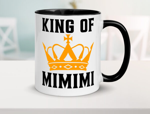 King of mimimi | Statement | Ironie Farbige Tasse - Kaffeetasse / Geschenk / Familie