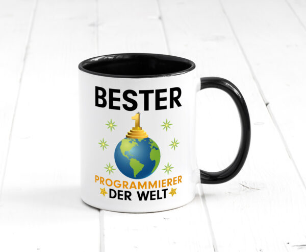 Welt Bester Programmierer | Software Entwickler Farbige Tasse - Kaffeetasse / Geschenk / Familie