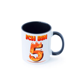 5. Geburtstag | 5 Jahre | Drache Farbige Tasse - Kaffeetasse / Geschenk / Familie