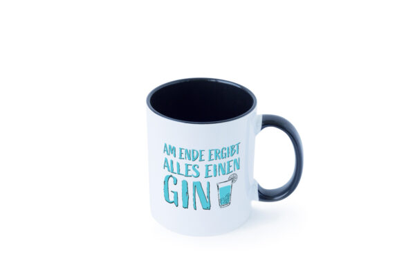 Am Ende ergibt alles einen Gin| Glas Farbige Tasse - Kaffeetasse / Geschenk / Familie