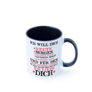 Ich liebe dich | Liebe | Ehe | Hochzeit | Freund | Freundin Farbige Tasse - Kaffeetasse / Geschenk / Familie