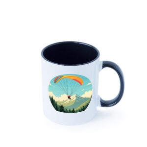 Gleitschirm | Motiv Paragleiter | Gleitschirmfliegen vl9 Farbige Tasse - Kaffeetasse / Geschenk / Familie