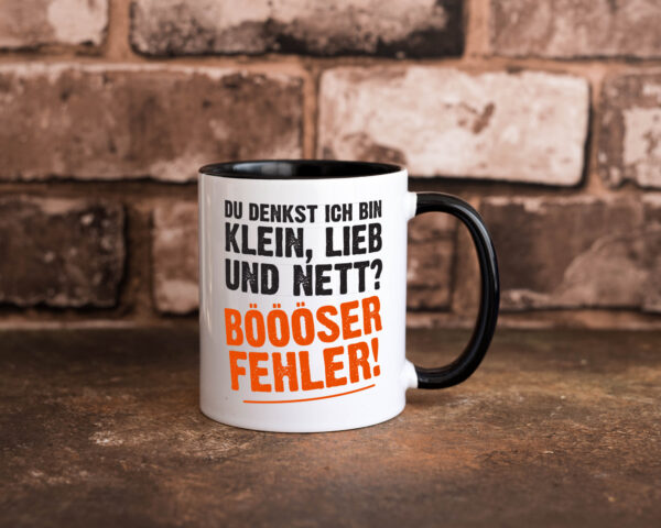 Böööser Fehler | Spruch Tasse | kleine Frau | Freundin Farbige Tasse - Kaffeetasse / Geschenk / Familie