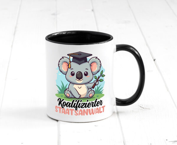 Koalifizierter Staatsanwalt | Anwalt | Jurist Farbige Tasse - Kaffeetasse / Geschenk / Familie