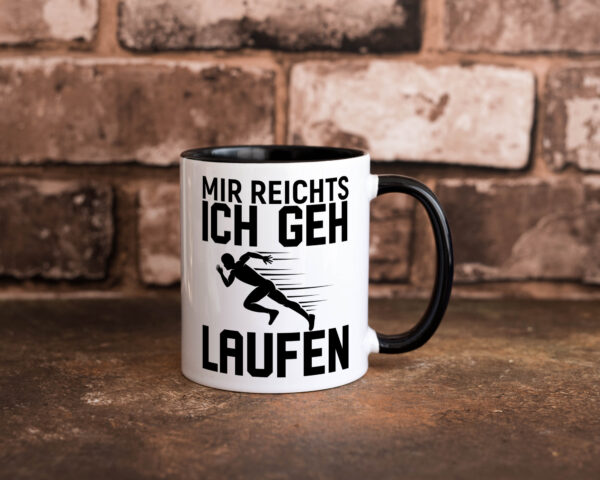 Ich geh laufen | Läufer Tasse | Jogging | Jogger Farbige Tasse - Kaffeetasse / Geschenk / Familie