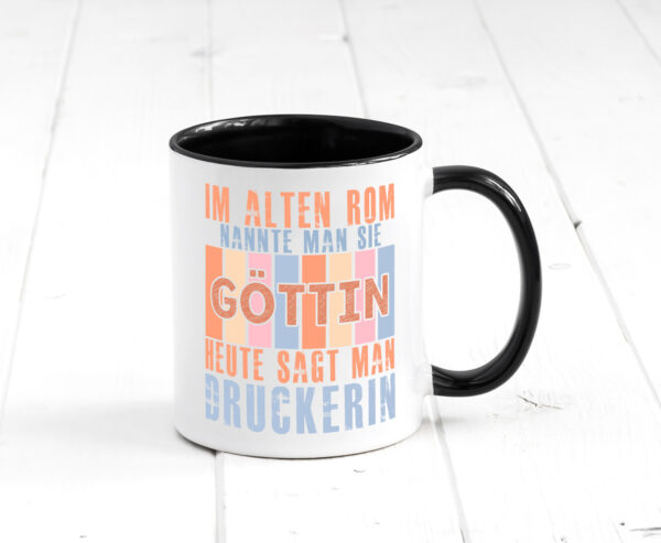 Heute sagt man: Druckerin | Druckerei | Print Medien Farbige Tasse - Kaffeetasse / Geschenk / Familie