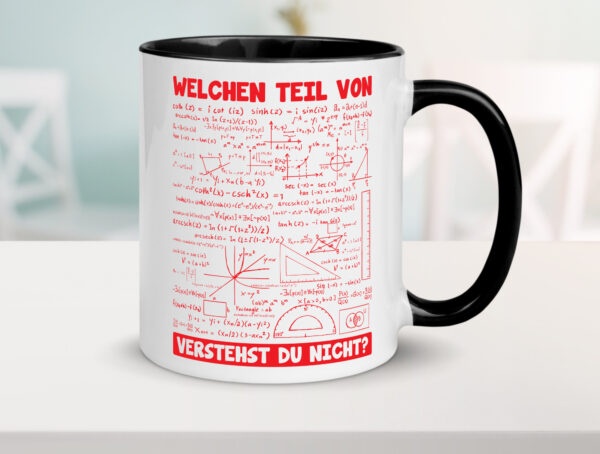 Mathematiker Tasse | Mathe Spruch | Lehrer Humor vl2 Farbige Tasse - Kaffeetasse / Geschenk / Familie