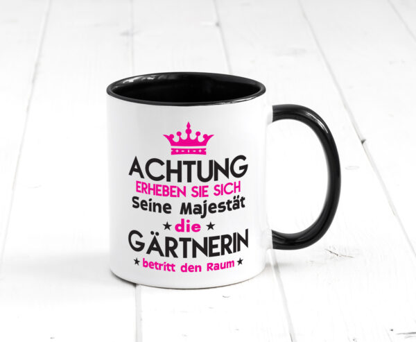 Seine Majestät Gärtnerin | Gartenbau Farbige Tasse - Kaffeetasse / Geschenk / Familie