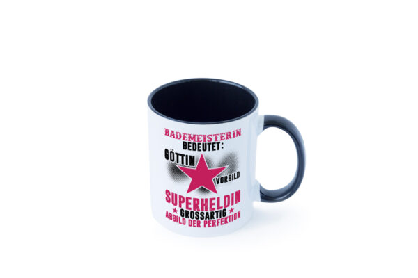 Bedeutung von Bademeisterin | Schwimmmeisterin Farbige Tasse - Kaffeetasse / Geschenk / Familie