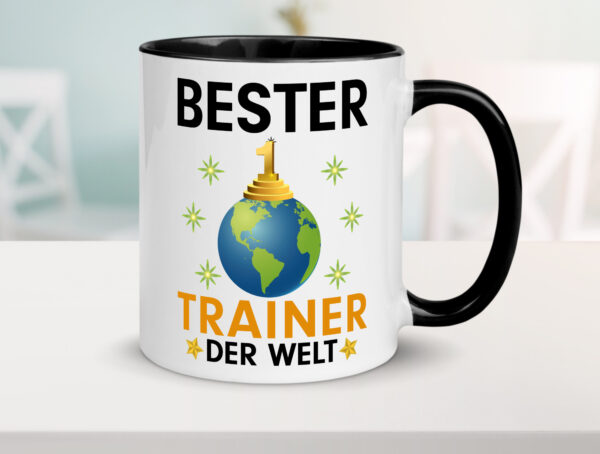 Welt Bester Trainer | Verein | Sport Farbige Tasse - Kaffeetasse / Geschenk / Familie