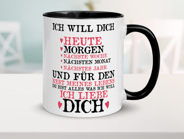 Ich liebe dich | Liebe | Ehe | Hochzeit | Freund | Freundin Farbige Tasse - Kaffeetasse / Geschenk / Familie