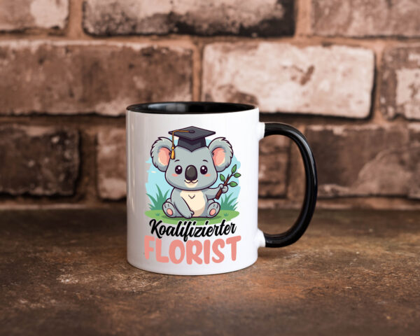 Koalifizierter Florist | Blumen Verkäufer Farbige Tasse - Kaffeetasse / Geschenk / Familie