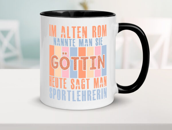 Heute sagt man: Sportlehrerin | Lehrer | Sport Farbige Tasse - Kaffeetasse / Geschenk / Familie