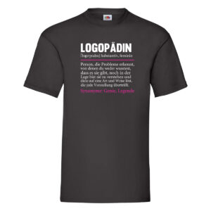 Logopädin | Spruch Humor | Sprachtherapie | Beruf T-Shirt Schwarz