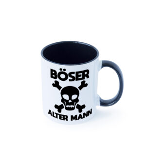 Böser alter Mann | Totenkopf Farbige Tasse - Kaffeetasse / Geschenk / Familie