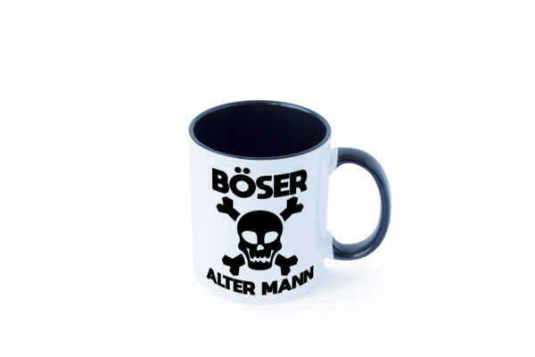 Böser alter Mann | Totenkopf Farbige Tasse - Kaffeetasse / Geschenk / Familie