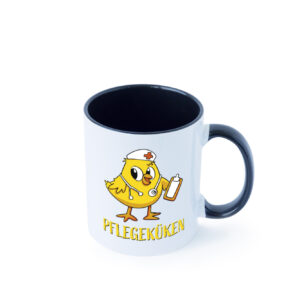 Pflegeküken | Küken Stethoskop Farbige Tasse - Kaffeetasse / Geschenk / Familie