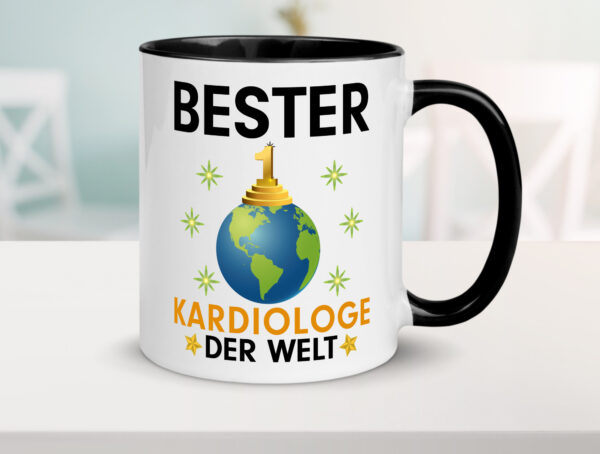 Welt Bester Kardiologe | Kardiologie Farbige Tasse - Kaffeetasse / Geschenk / Familie