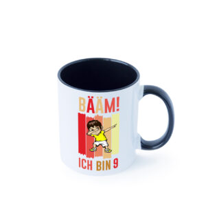 9. Geburtstag | 9 Jahre | Bääm ich bin 9 | Geburtstag Farbige Tasse - Kaffeetasse / Geschenk / Familie