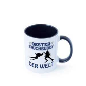 Bester Tauchbuddy | Tauchbuddys Tasse | Taucher Spruch Farbige Tasse - Kaffeetasse / Geschenk / Familie