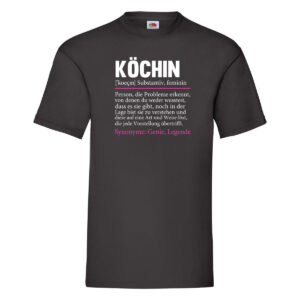 Köchin | Spruch | Chefköchin | Beruf Chefkoch T-Shirt Schwarz