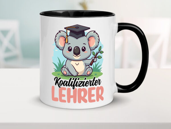 Koalifizierter Lehrer | Schule Beruf | Schüler Farbige Tasse - Kaffeetasse / Geschenk / Familie