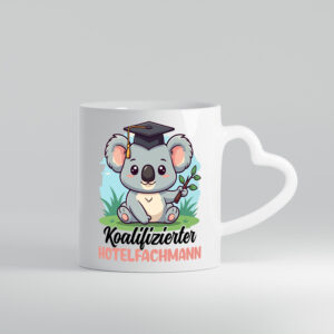 Koalifizierter Hotelfachmann |Hotel - Herzhenkel Tasse - Kaffeetasse / Geschenk / Familie