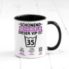 35 Geburtstag | schonend behandeln | 35 Jahre Farbige Tasse - Kaffeetasse / Geschenk / Familie