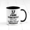 37 Jahre Verheiratet, immer noch am Leben! Farbige Tasse - Kaffeetasse / Geschenk / Familie
