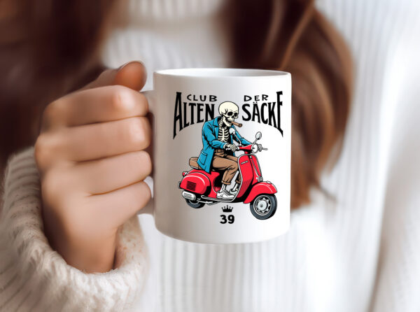 39. Geburtstag |39 Jahre | Club der alten Säcke v2 - Tasse Weiss - Kaffeetasse / Geschenk / Familie