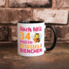 34. Geburtstag | Flottes Bienchen | 34 Jahre Farbige Tasse - Kaffeetasse / Geschenk / Familie