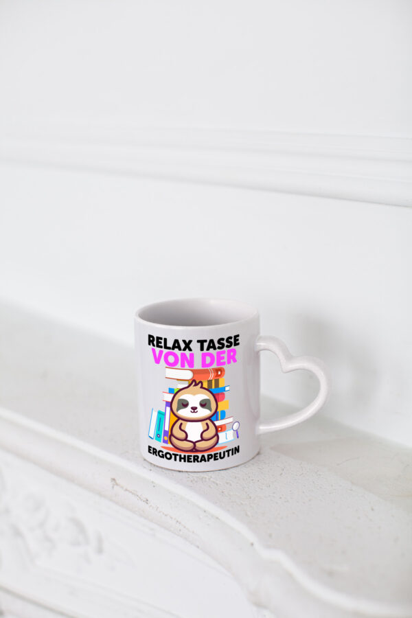 Relax Tasse: Ergotherapeutin | Ergotherapie - Herzhenkel Tasse - Kaffeetasse / Geschenk / Familie