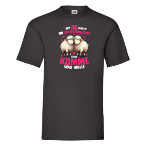 36 Jahre Verheiratet | 36 Jahre ein Team | Ehepaar v2 T-Shirt Schwarz