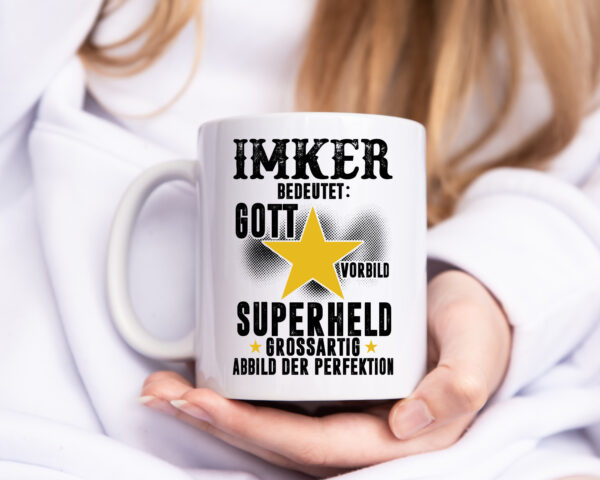Bedeutung von Imker | Imkerei - Tasse Weiss - Kaffeetasse / Geschenk / Familie