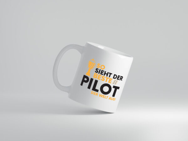 Der Weltbeste Pilot | Flugzeug | Piloten - Tasse Weiss - Kaffeetasse / Geschenk / Familie