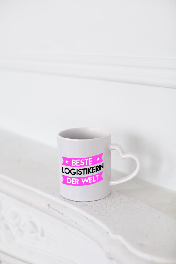 Beste Logistikerin | Logistik - Herzhenkel Tasse - Kaffeetasse / Geschenk / Familie