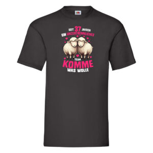 37 Jahre Verheiratet | 37 Jahre ein Team | Ehepaar v2 T-Shirt Schwarz