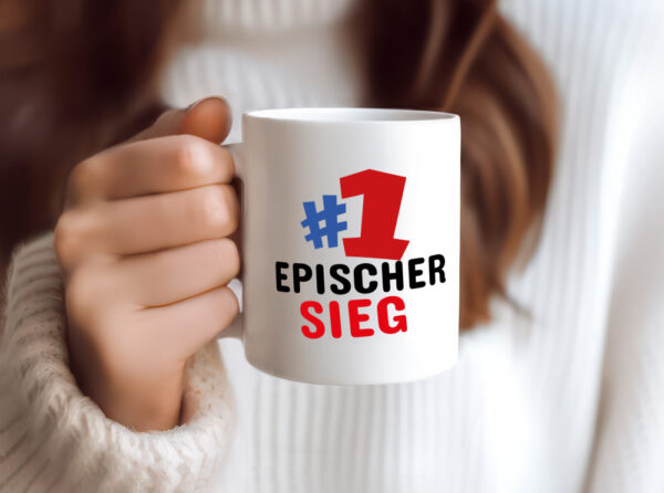 #1 Epischer Sieg - Tasse Weiss - Kaffeetasse / Geschenk / Familie