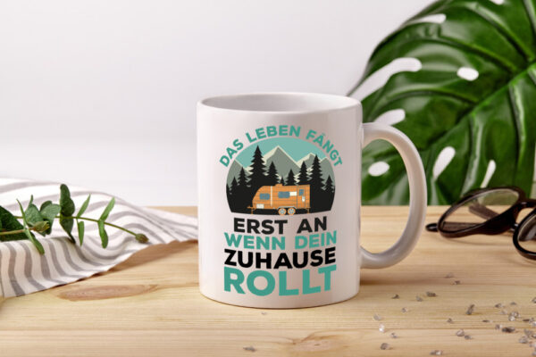 Wohnmobil | Camper | Zelten | Campingwagen | Camperin - Tasse Weiss - Kaffeetasse / Geschenk / Familie