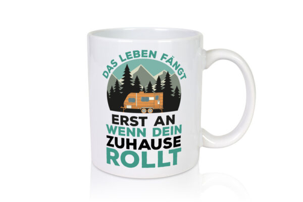 Wohnmobil | Camper | Zelten | Campingwagen | Camperin - Tasse Weiss - Kaffeetasse / Geschenk / Familie