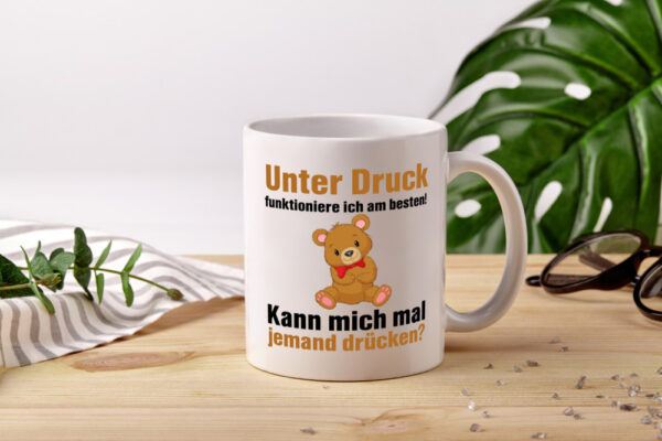 Teddy Umarmung | Teddybär Motiv | Liebe | Freundschaft - Tasse Weiss - Kaffeetasse / Geschenk / Familie