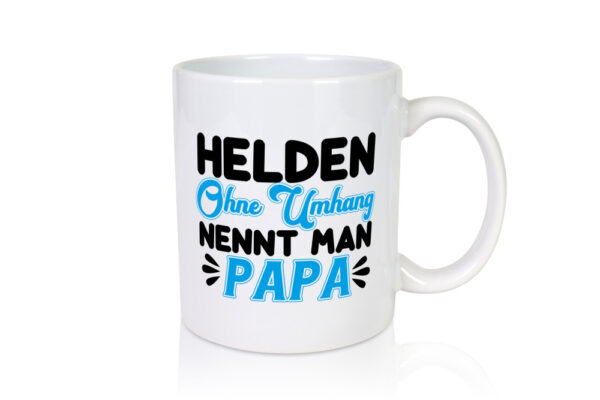 Superheld Papa - Tasse Weiss - Kaffeetasse / Geschenk / Familie