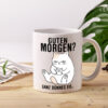 Guten Morgen? | Morgenmuffel | Katze | Freunde | Familie - Tasse Weiss - Kaffeetasse / Geschenk / Familie