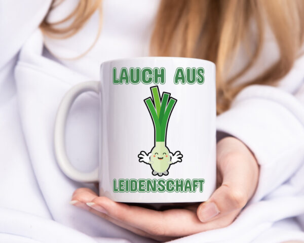 Ich bin ein Lauch - Tasse Weiss - Kaffeetasse / Geschenk / Familie